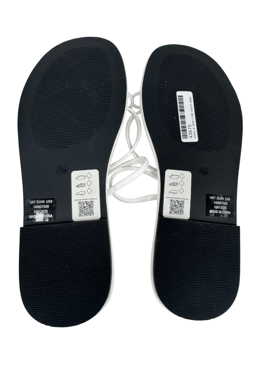 Topshop Jasper Minimal Sandal In White UK 7 EU 40 👠 - Reliked