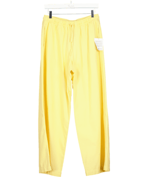 Topshop Linen Blend Balloon Trouser In Yellow UK S