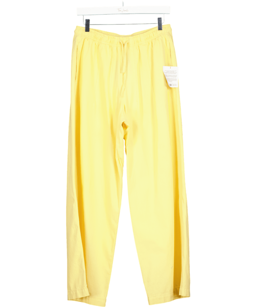 Topshop Linen Blend Balloon Trouser In Yellow UK S - Reliked