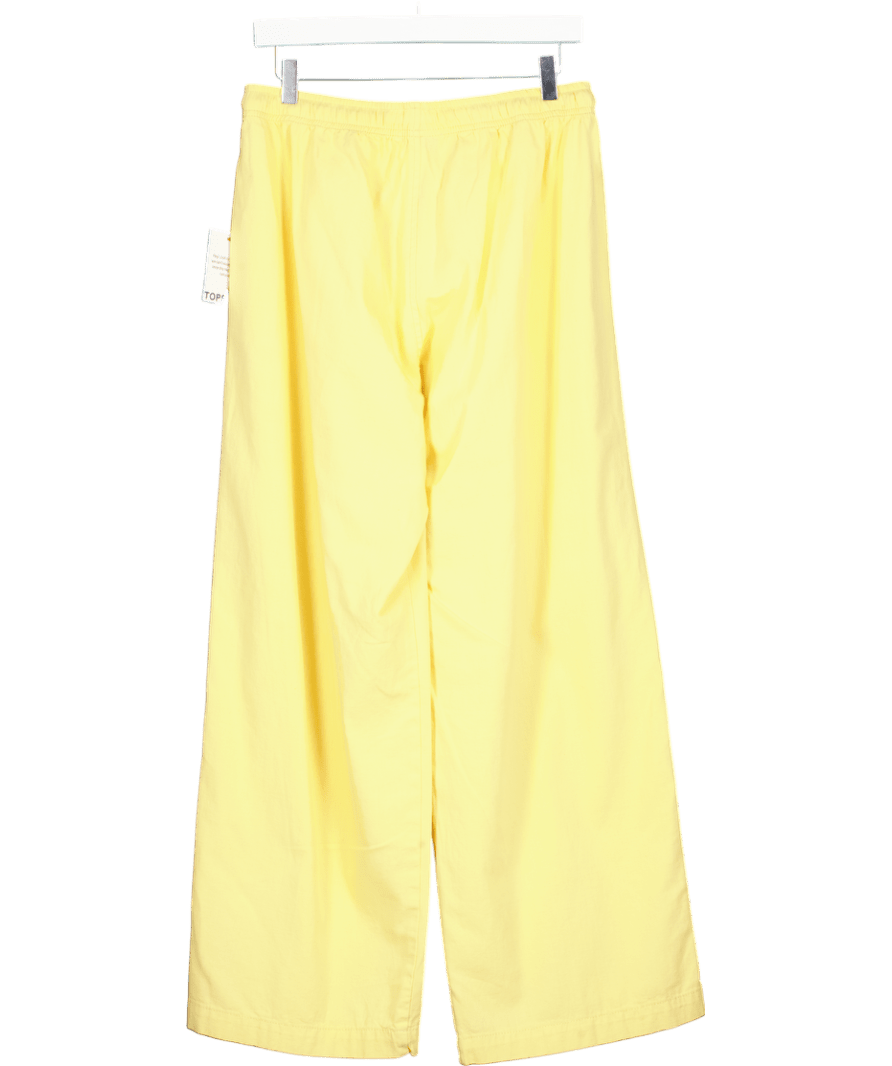 Topshop Linen Blend Balloon Trouser In Yellow UK S - Reliked