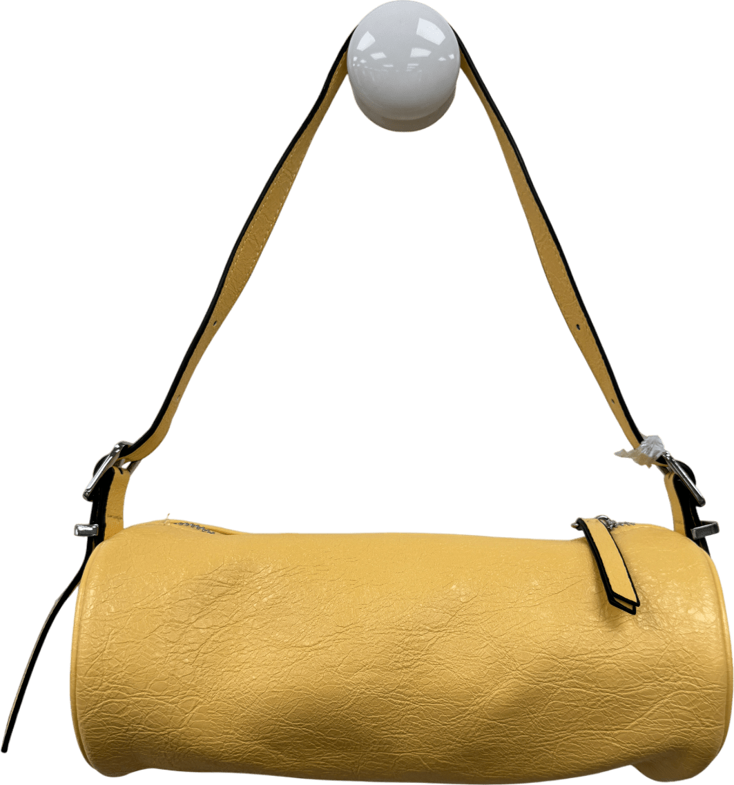 Topshop Sari Barrel Shoulder Bag In Buttermilk Yellow - Reliked