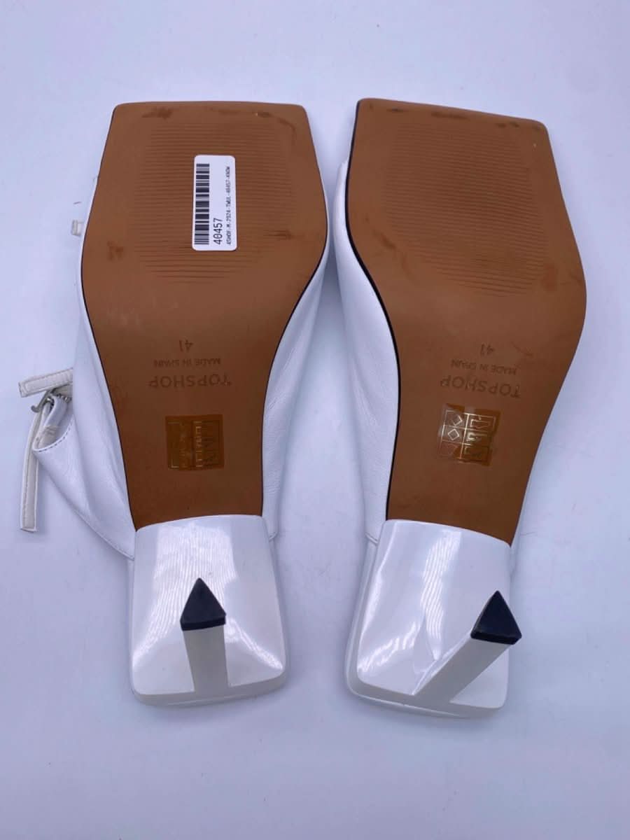 Topshop White Strappy Heeled Sandals EU 41 UK 8 - Reliked