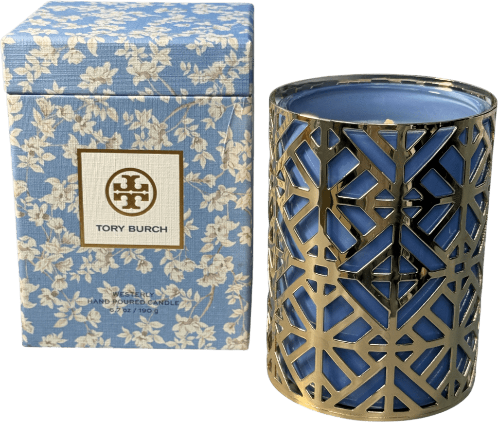 Tory Burch Westerly Jasmine, Gardenia And Pink Pepper Candle 190g - Reliked