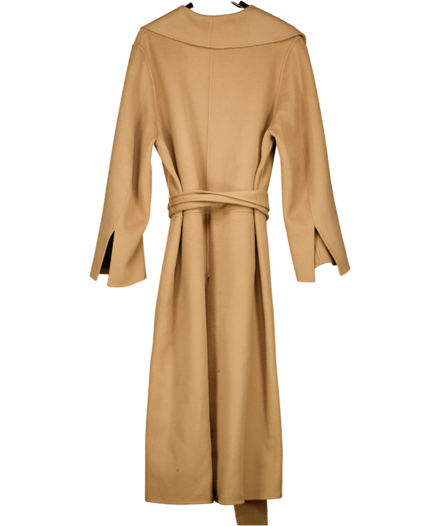 Totême Beige Camel Brushed 100% Wool Robe Coat UK 10 - Reliked