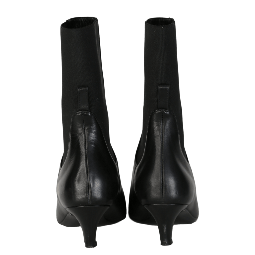 Totême Black Leather Ankle Boots UK 5 EU 38 👠 - Reliked