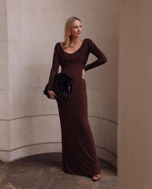 Tove Chocolate Safia Dress UK 10 - Reliked