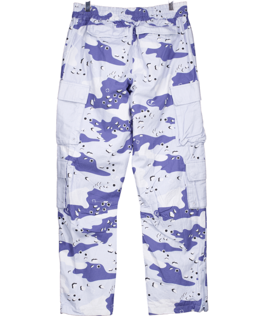 Trapstar Blue Hyperdrive Camo Cargo Trousers UK S - Reliked