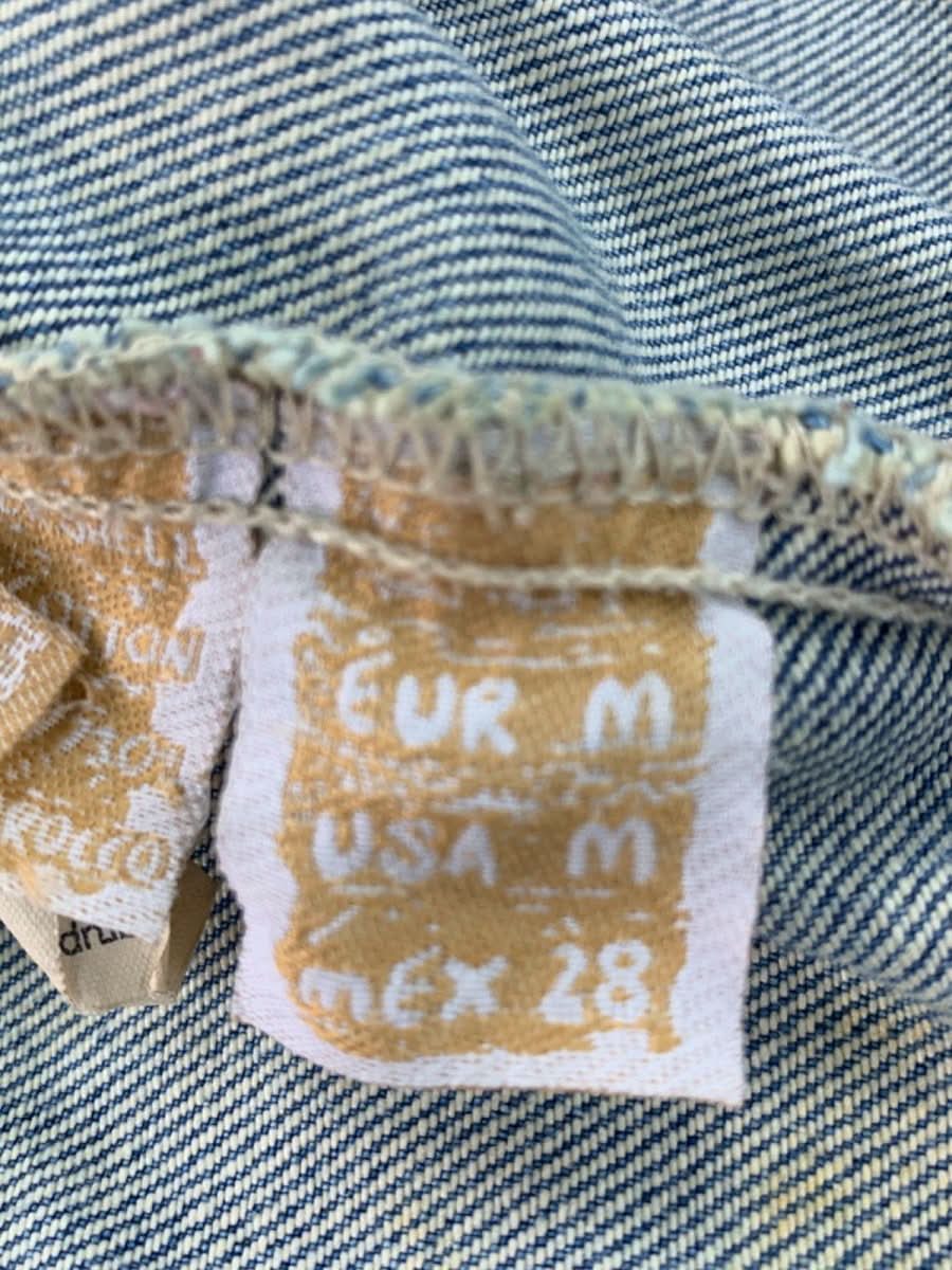 TRF Light Blue Embroidered Denim Jacket M - Reliked