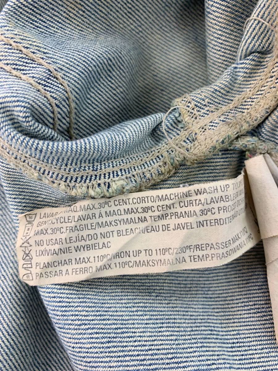 TRF Light Blue Embroidered Denim Jacket M - Reliked