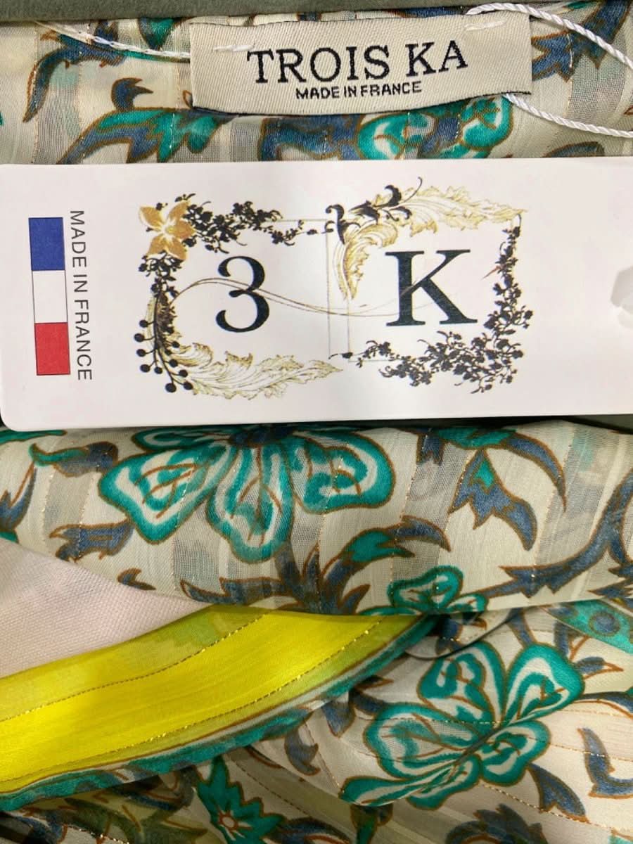 Trois Ka Multicolour Floral - Patterned Maxi Dress UK M - Reliked