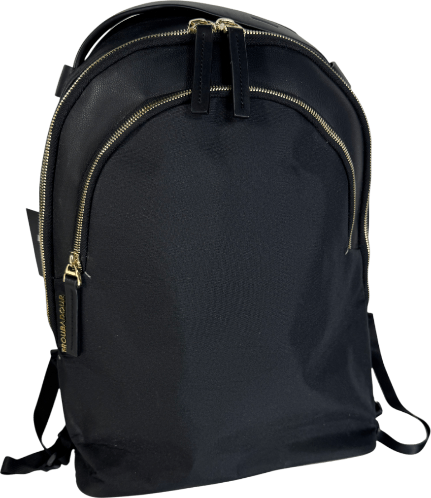 Troubadour Momentum Ergonomic Waterproof Backpack Black / Gold Hardware - Reliked