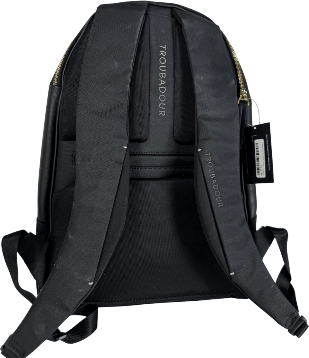Troubadour Momentum Ergonomic Waterproof Backpack Black / Gold Hardware - Reliked