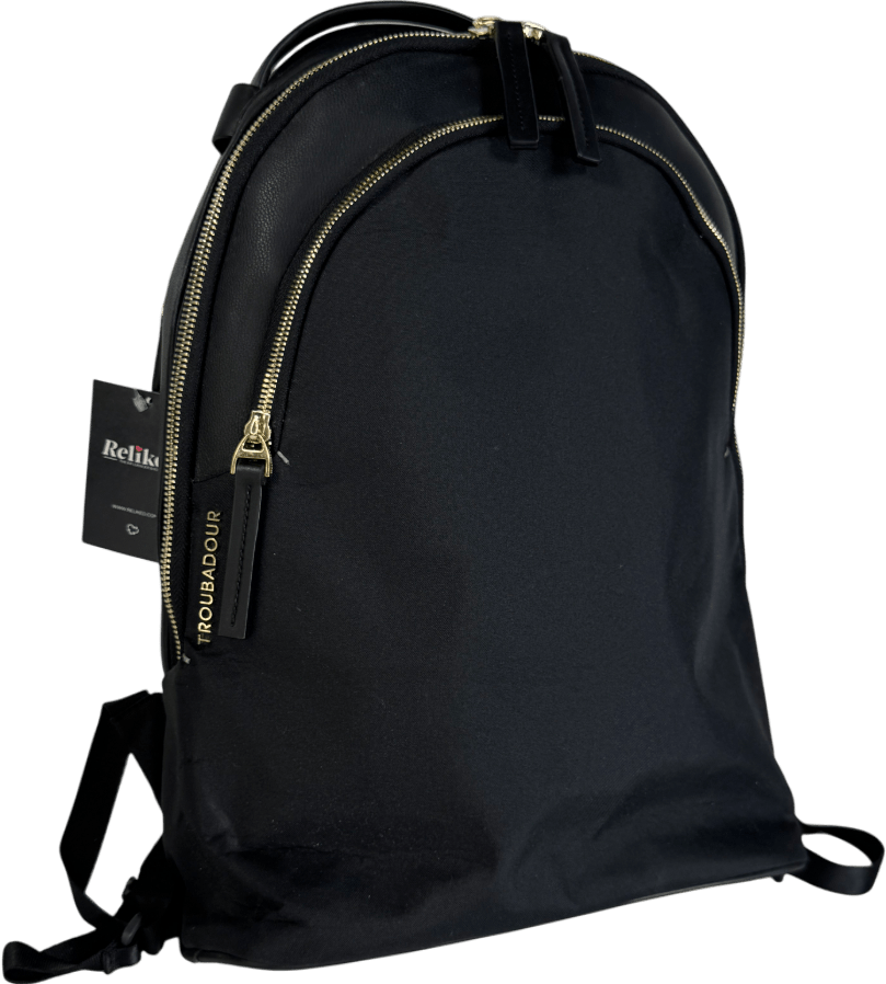Troubadour Momentum Ergonomic Waterproof Backpack Black / Gold Hardware - Reliked