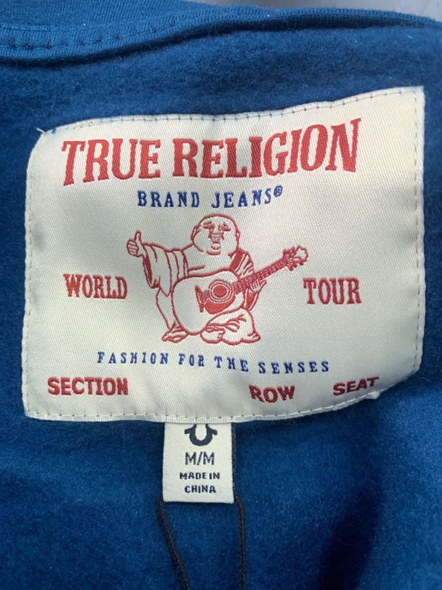 True Religion Blue World Tour Zip Hoodie M - Reliked