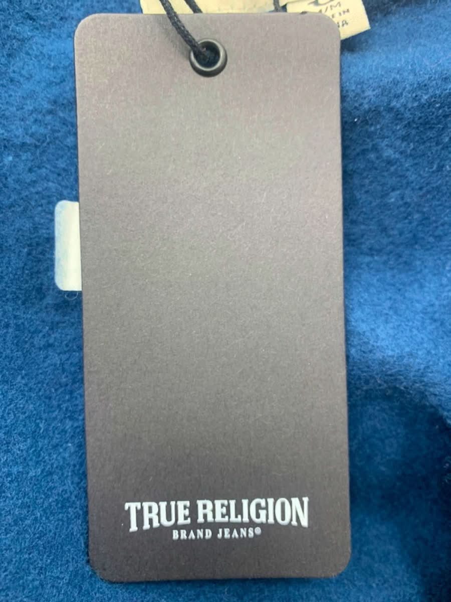 True Religion Blue World Tour Zip Hoodie M - Reliked