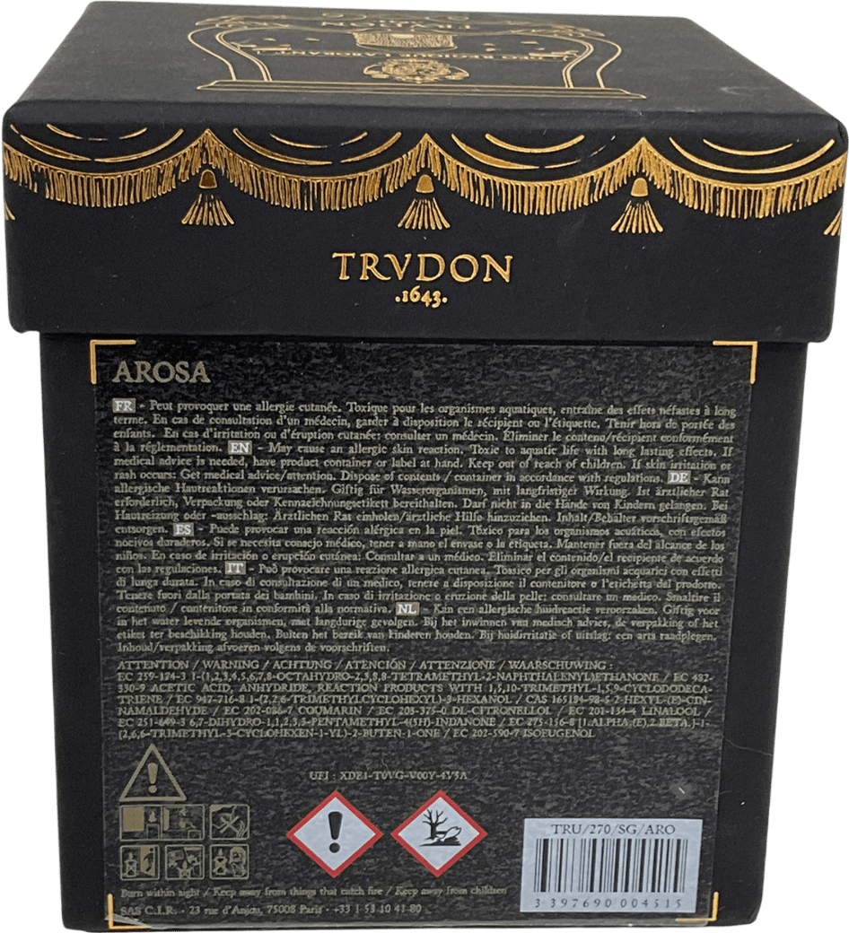 trvdon Black Scented Candle One Size - Reliked
