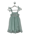 TUTU DU MONDE Mint Green Embellished Tulle Skirt Dress 2 - 3Years - Reliked