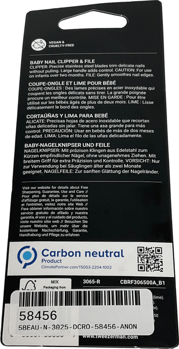 Tweezerman Baby Nail Clipper With File One size - Reliked