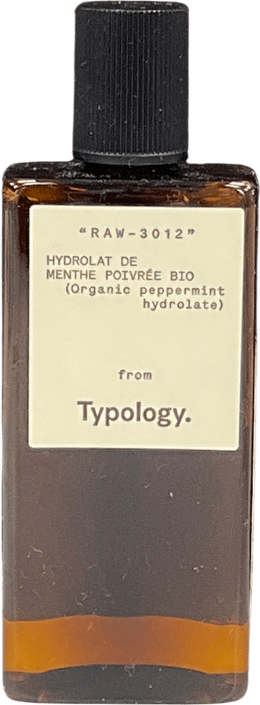 typology Organic Peppermint Hydrolate Pore Minimising Raw 3012 100ml - Reliked