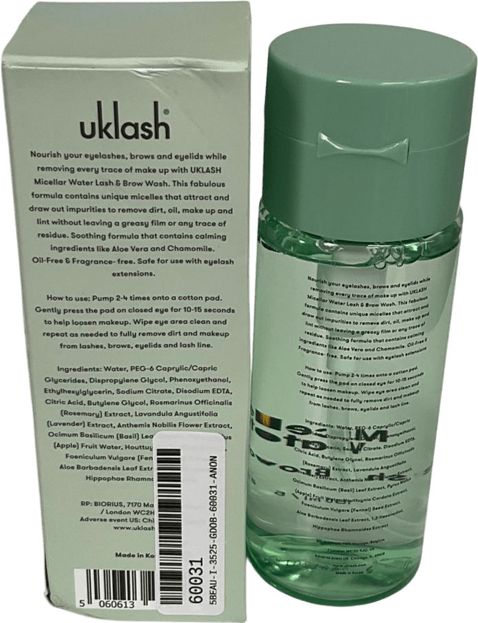 uk lash Micellar Water Lash & Brow Wash 150ml - Reliked