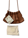Ulla Johnson Brown X Sisley Tan Leather Iconic Wave Crossbody Bag - Reliked