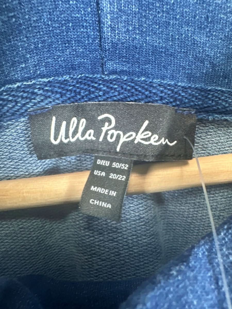 Ulla Popken Blue Vintage Look Long Pullover UK 24 - 26 - Reliked