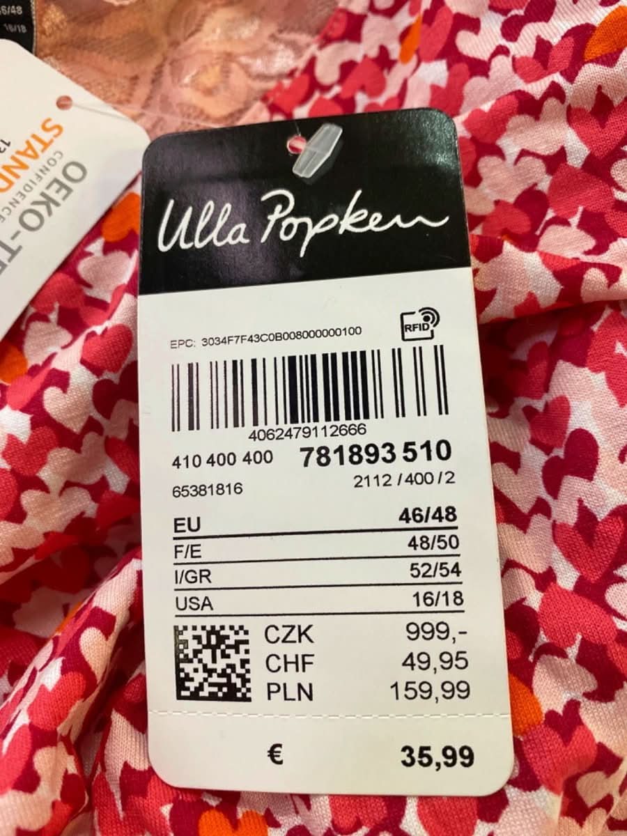 Ulla Popken Red/Pink Floral Print Sundress EU 46/48 - Reliked