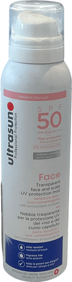 Ultrasun Spf50 Uv Face & Scalp Mist 150ml - Reliked