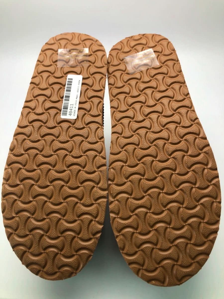 Unbranded Brown Embroidered Platform Slippers UK 3 - Reliked