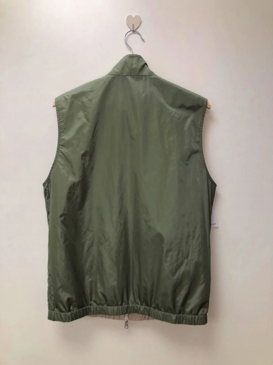 Unbranded Reversible Beige/Green Gilet Vest UK M - Reliked