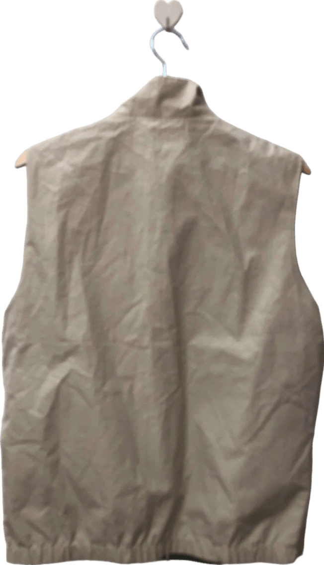 Unbranded Reversible Beige/Green Gilet Vest UK M - Reliked
