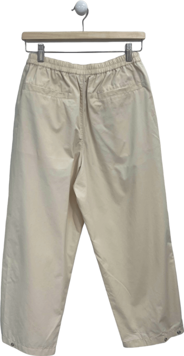 Uniqlo Beige Women's Tapered Easy Pants UK S - Reliked