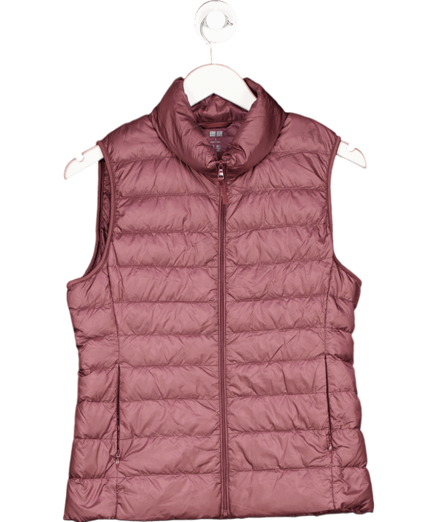 Uniqlo Purple Ultra Light Down Vest UK S - Reliked