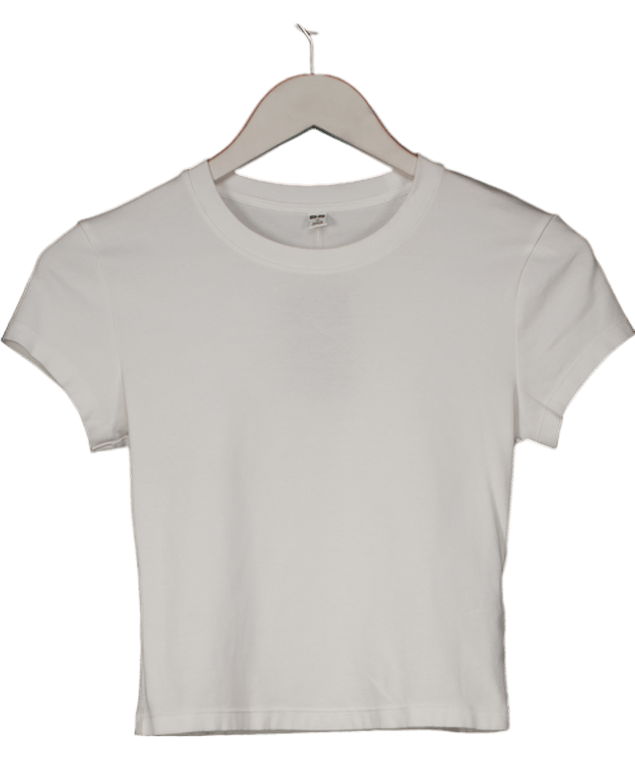 Uniqlo White Mini T-shirt UK XS - Reliked