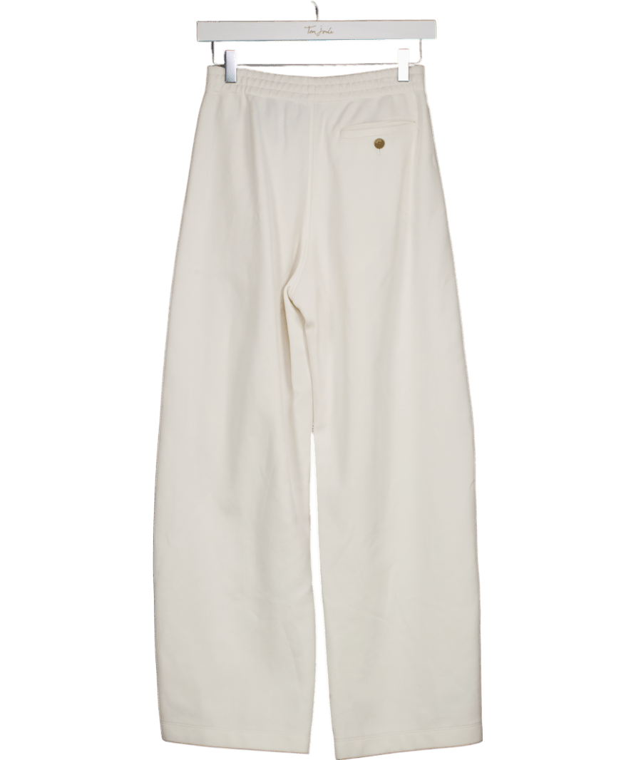 Uniqlo White Tailored Jogger Trousers UK XS - Reliked