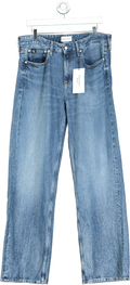Calvin Klein Jeans Blue Straight Leg Denim Jeans W32 XL32