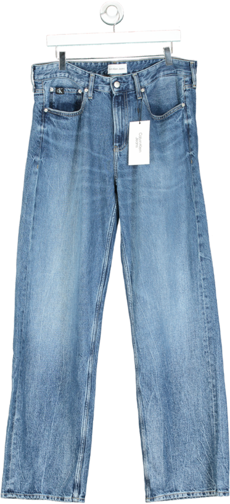 Calvin Klein Jeans Blue Straight Leg Denim Jeans W32 XL32