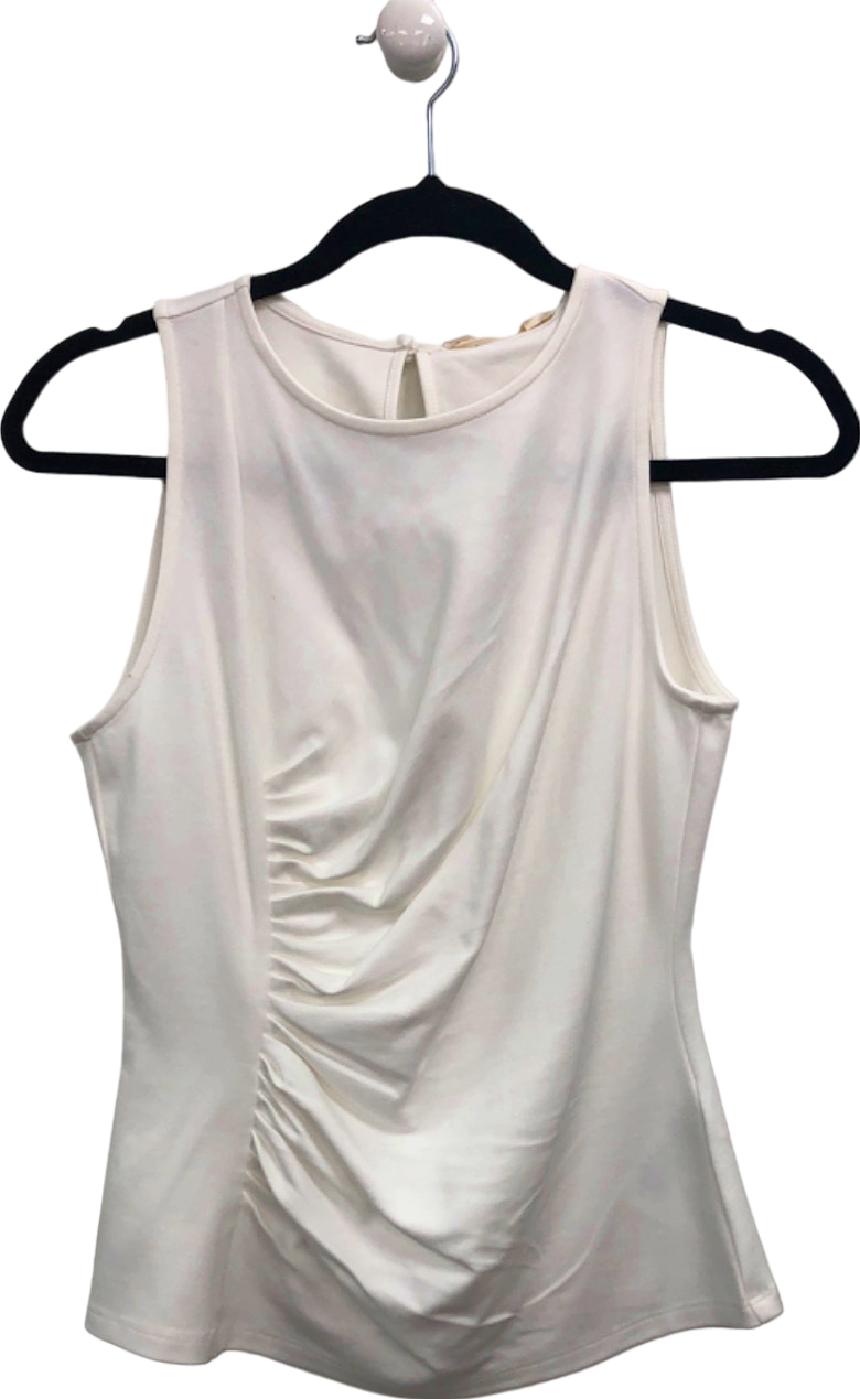 Diane Von Furstenberg White Sleeveless Top UK S