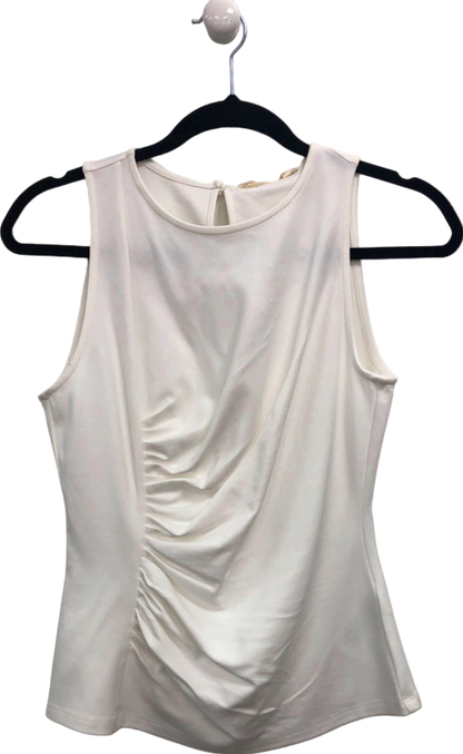 Diane Von Furstenberg White Sleeveless Top UK S