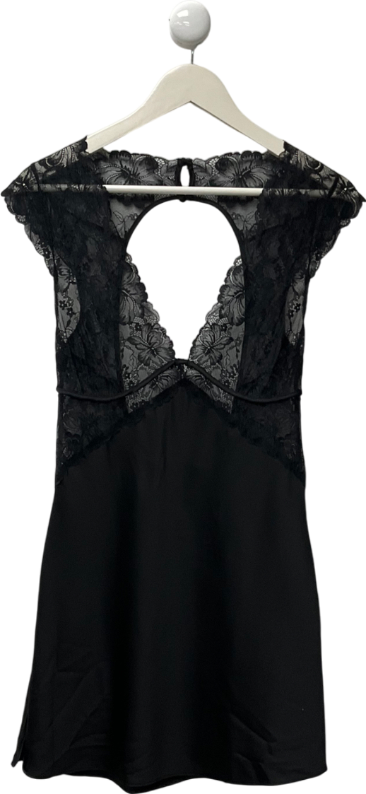 hunkemoller Black Inga Slip Dress UK S