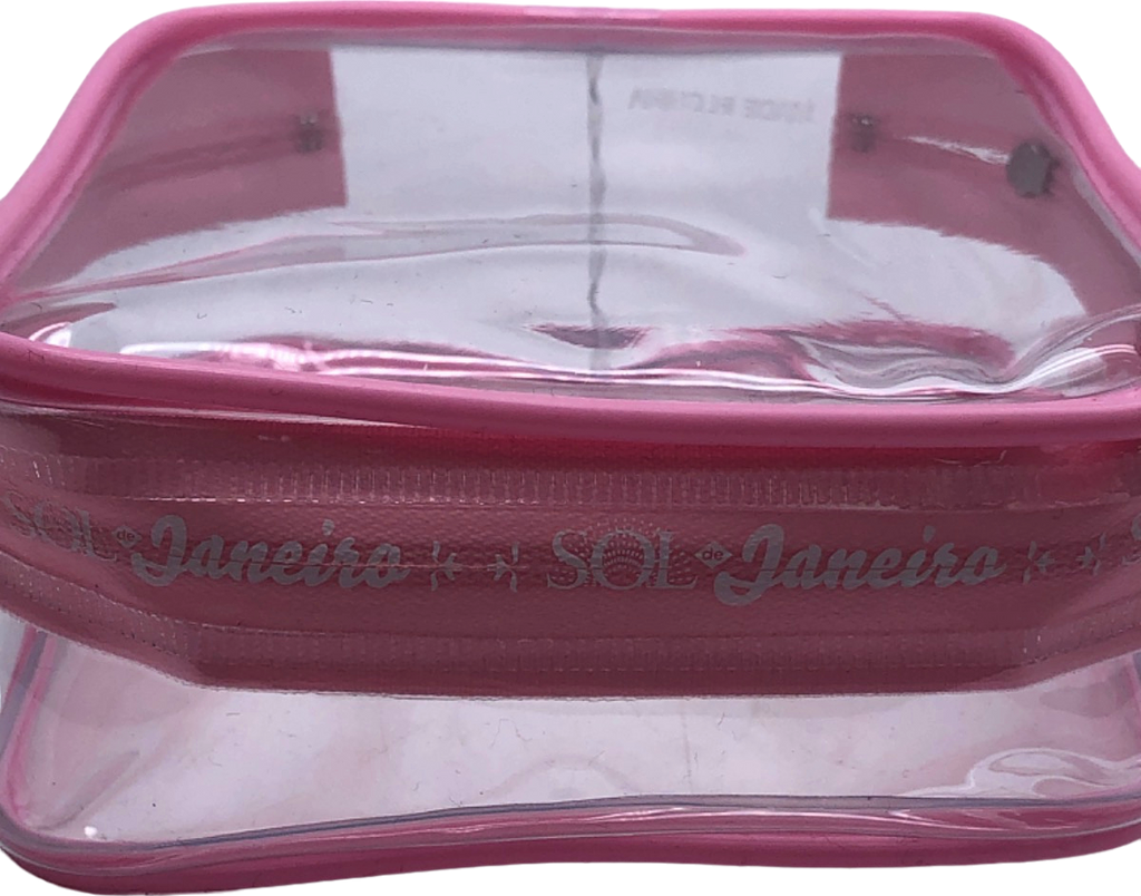 Sol de Janeiro Pink Transparent Cosmetic Bag