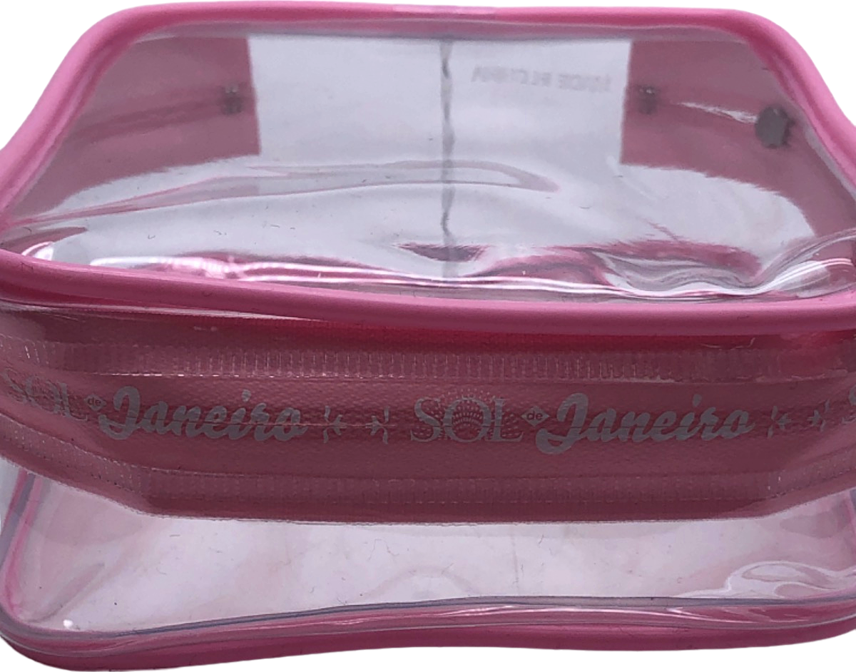 Sol de Janeiro Pink Transparent Cosmetic Bag