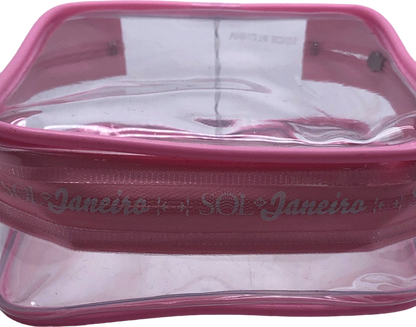 Sol de Janeiro Pink Transparent Cosmetic Bag