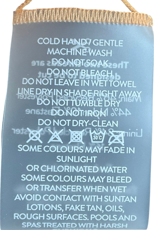 Kulani kinis Orange Strap Halter Bikini Top UK S