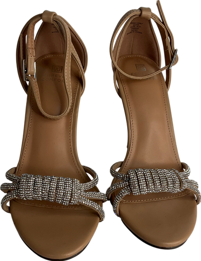 Next Beige Nude Forever Comfort® Jewel Knot Sandals UK 4 EU 37 👠