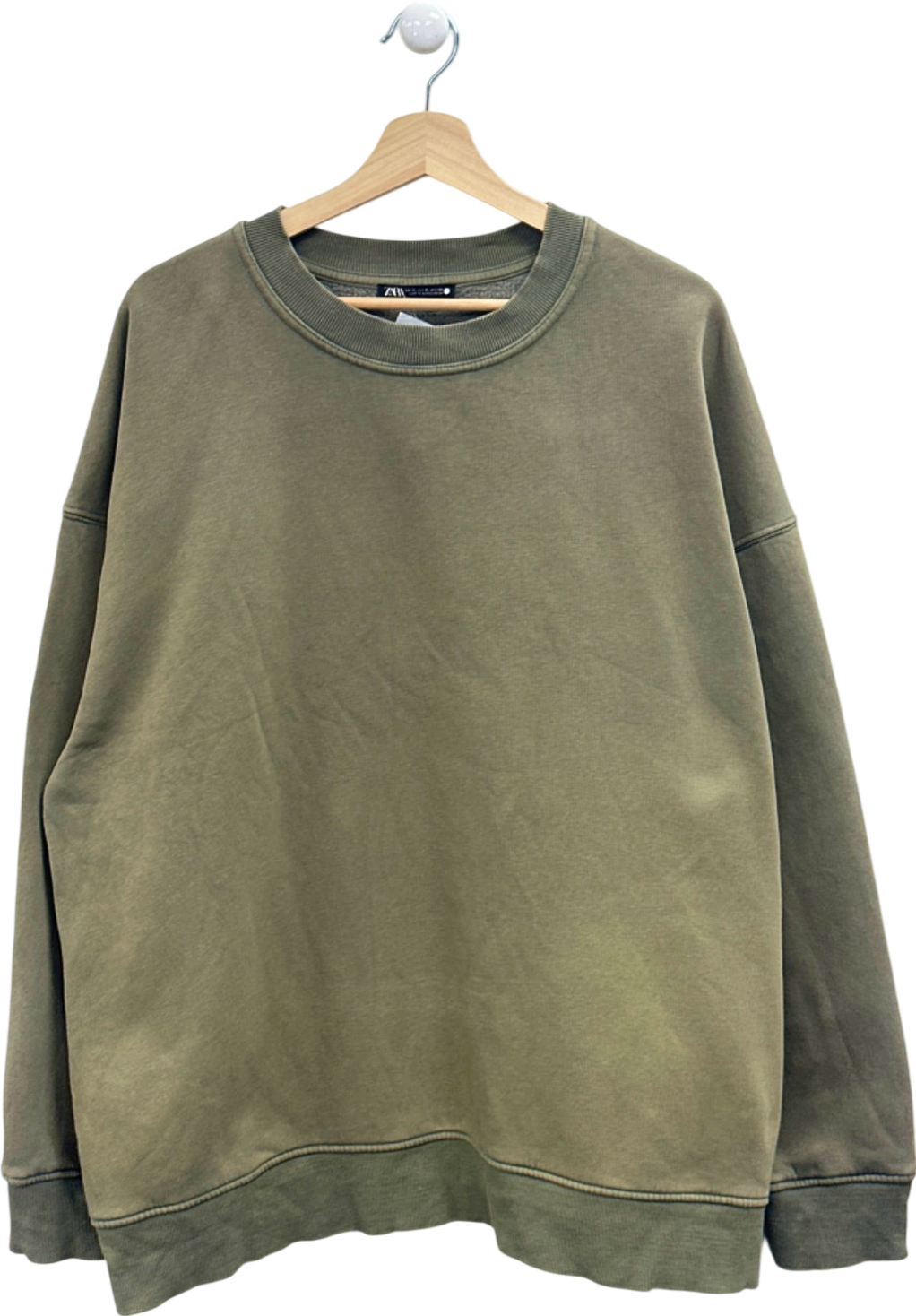 Zara Olive Green Sweatshirt UK XL