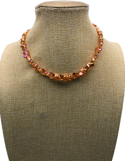 Anni Lu Gold/Pink Gemstone Necklace