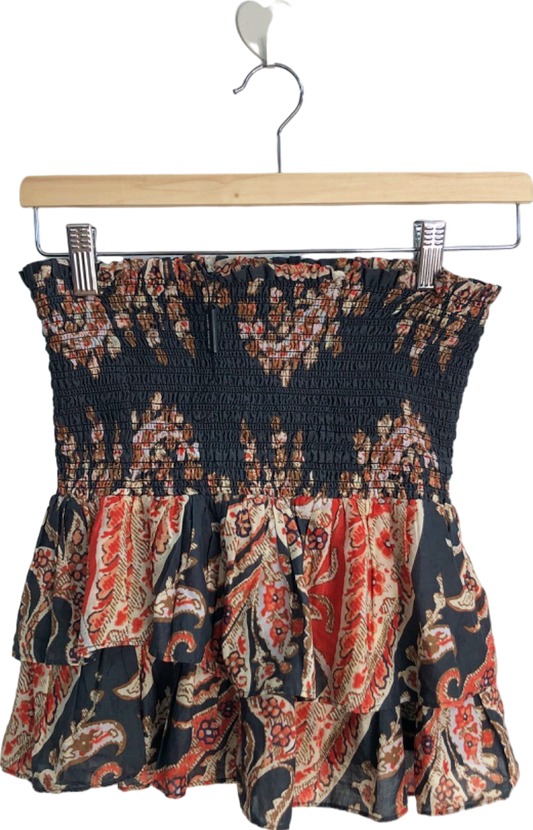 Isabel Marant Étoile Black Floral Mini Skirt UK Size 8