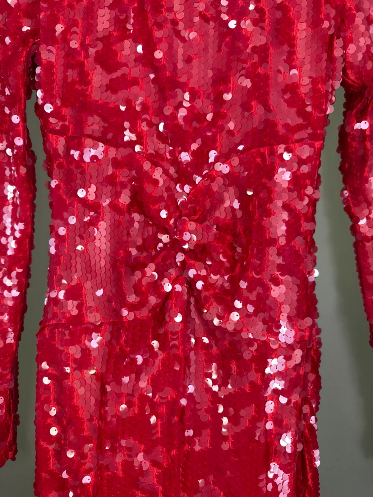 Melis Kaptanoğlu Red Sequin Gown UK 6