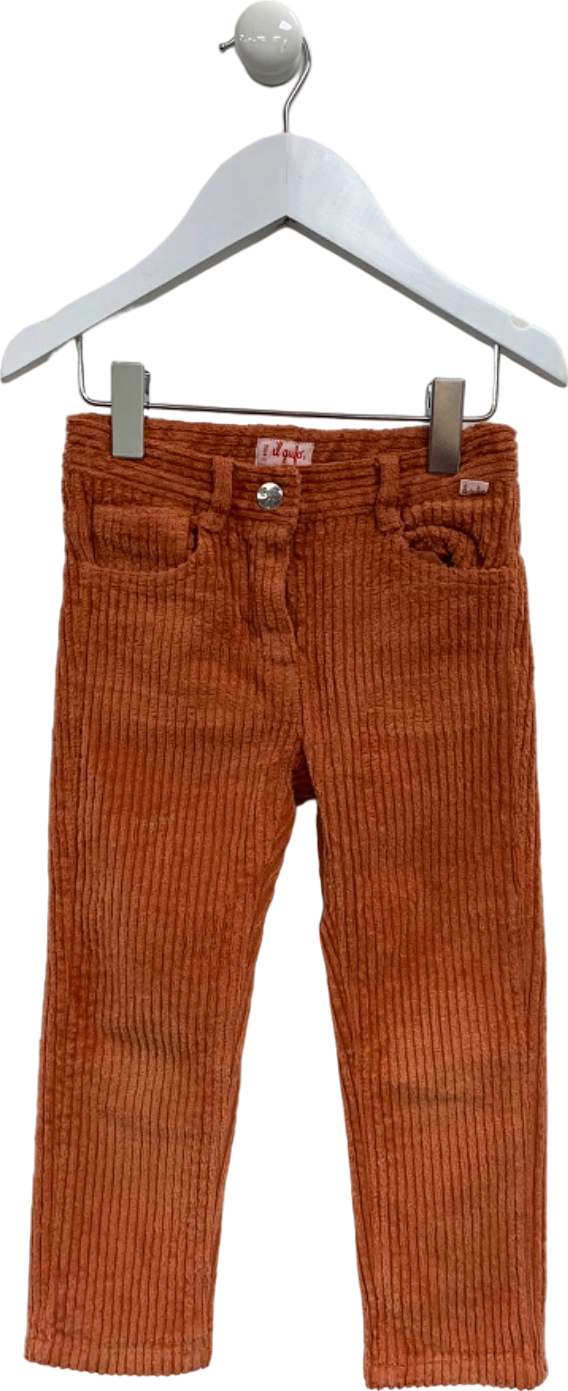 Il Gufo Rust Corduroy Trousers Age 3 Years